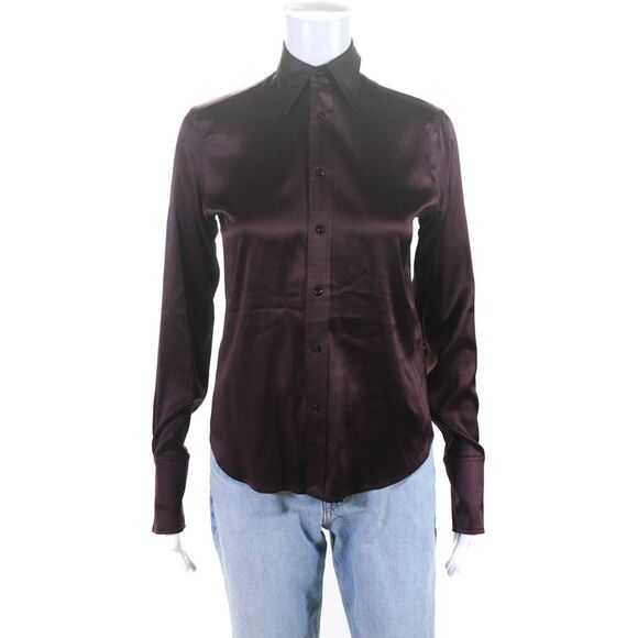 Ralph Lauren Black Label Silk Shirt with Split Sleeves XS